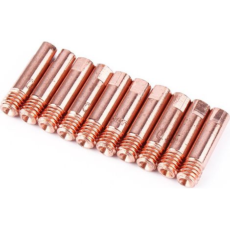 10 Stück MB-15AK MIG/MAG M6 0,8 mm/1,0 mm Metallschweißbrenner-Kontaktspitzen HighQ (1/5)