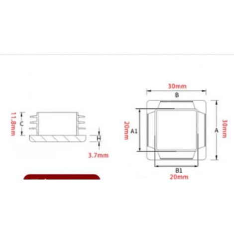 Tube rond - Unbrand - Diamètre 42 mm - Lot de 10 pièces - Extrémité de l'ailette - Forme cylindrique - Matériau robuste (1/3)