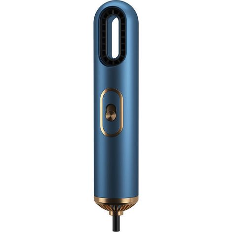 Secador de pelo de iones negativos de tres velocidades con peine de aire caliente, adecuado para el uso diario y el peinado.azul (1/5)