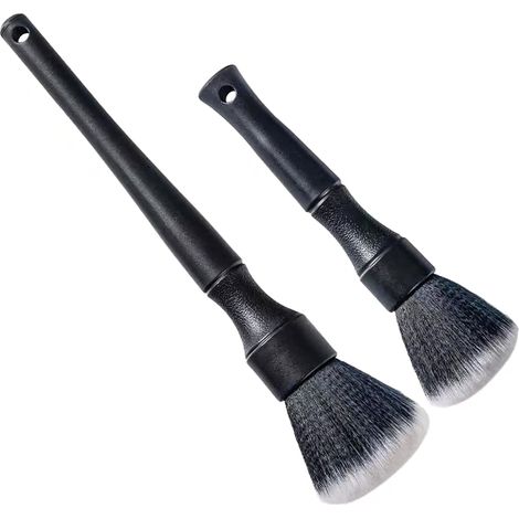 Brosse douce pour le dépoussiérage de voiture — Outil de nettoyage de l'habitacle — Brosse pour balayer la poussière des grilles d'aération et des interstices