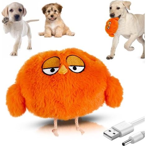 Pelota de peluche eléctrica inteligente y saltarina: juguete duradero y chirriante, perfecto para que tu mascota libere energía (1/5)