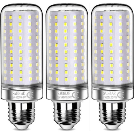 Filiyano-Ampoules LED 26 W, équivalent à 200 W, 3 000 lm, blanc froid 6 000 K, culot E27, lot de 3 (1/4)