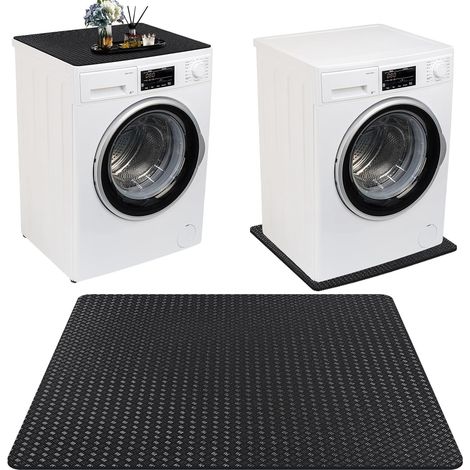 Housse de Machine à Laver 60 x 60 cm, Tapis Dessus de Machine à Laver Universelle Antidérapant résistant à l'eau pour Machine à Laver, Sèche-Linge,Cuisines,Salles de Bains (1/5)