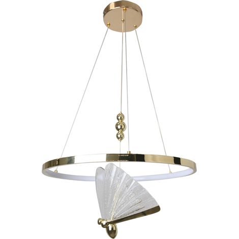 Lampada a sospensione Marissa Ring oro LED CCT 33W (1/5)