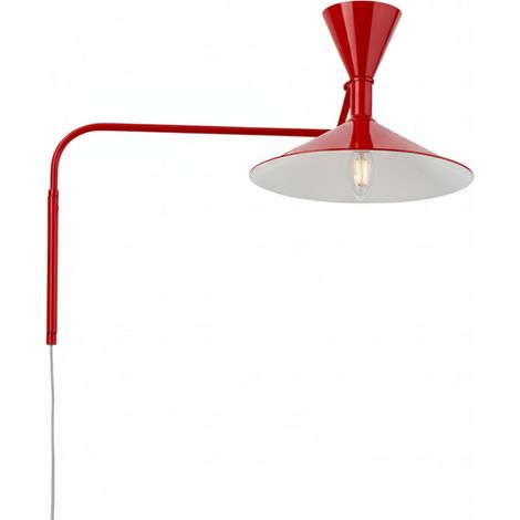Lámpara De Pared De Diseño "NIM" - E14  + G9 - Rojo