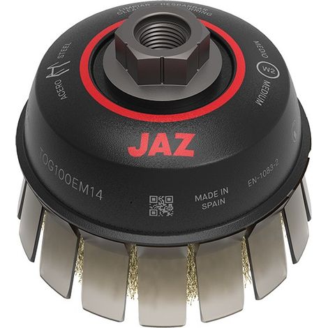 SPAZZOLA A TAZZA ONDULATA 0,30 M14