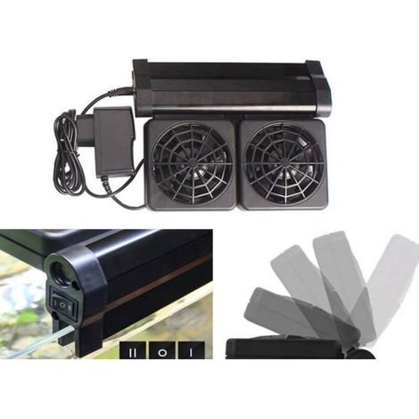Ventilateur Aquarium - Refroidissement Eau - 2 Vitesses Réglables - Fixation Réglable Jusqu'à 1,2 cm - Angle Inclinaison 100° - Tension 12 V - 1 Pièce (1/5)
