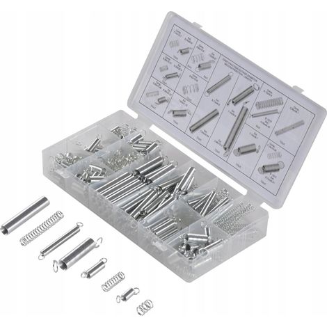 Geko Set de ressorts acier 200 pièces fonctionnels