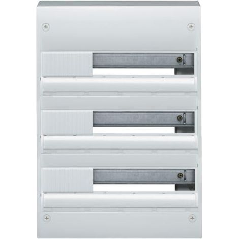 Coffret électrique nu 3 rangées 18 modules – GD318 – Fixation quickfix pour maintien optimal – Compatible avec appareillages Hager