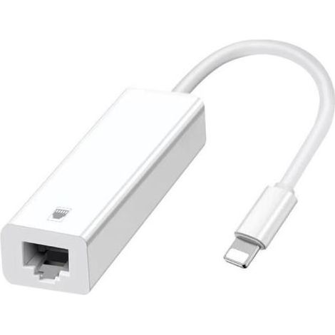 [Apple MFi certifié] Adaptateur Lightning à Ethernet, câble d'adaptateur réseau LAN Ethernet RJ45 avec connecteur à 8 Broches Compatible avec iPhone 14/13/12/11/XS/XR/X/8/7/6/iPad, 100Mbps (1/5)