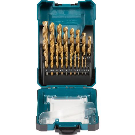 COFFRET 19 FORETS METAL HSS TIN x 10 MAKITA D-72229-10