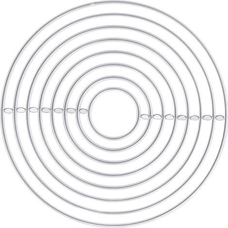 Metallzuschnitt zum Selbermachen – Leichte und robuste runde Dekorationsform für kreative Accessoires (1/5)