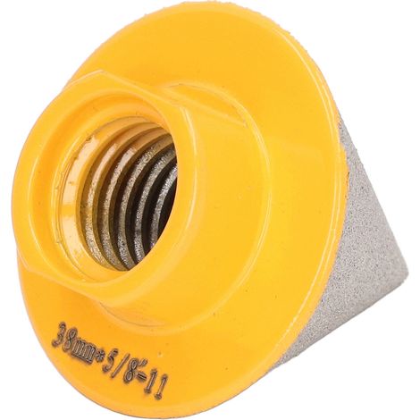 Fraise à chanfreiner diamantée pour le fraisage du granit, agrandissement de trous existants 5/8 po‑11 38 mm (1/5)