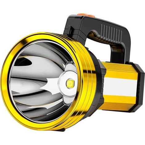 Torcia LED da esterno con luce potente, faro multifunzionale, lampada P50 con stoppino e funzione di attenuazione, per escursionismo, campeggio, acqua (1/5)