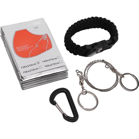 Edelstahl-Drahtsägen-Set mit Schlafsack, multifunktionaler Outdoor-Kompassuhr und manueller Stahldraht-Kettensäge (1/4)