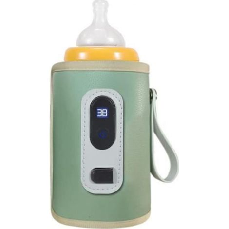 Chauffe-biberon Portable pour Bébé,Chauffe-Bouteille USB 21Températures Réglables Chauffe-biberon Sac Voyage pour Les Soins De Bébé (1/4)