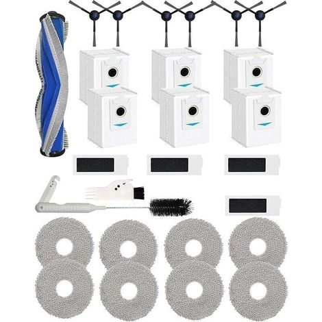 27 Ersatzteile für den ECOVACS DEEBOT T30S, T30S COMBO Saugroboter, 1 Hauptbürste, 6 Seitenbürsten, 4 Filter (1/4)
