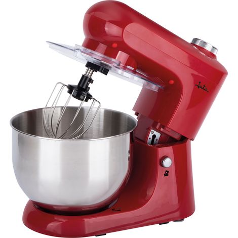 Jata JEMA1502 Batidora Amasadora Mezcladora con Bol de Acero Inoxidable de 5 L, 1200 W, 6 velocidades + PULSE, Base Giratoria, Tapa antisalpicaduras, Incluye accesorios (1/5)