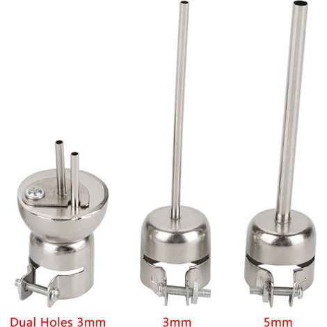 Hot Air Nozzle - For 850°C Soldering Station - Heat Gun Attachment Set - 3 Pieces (1/5)