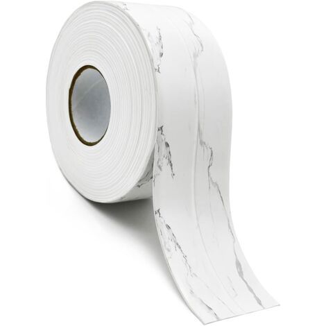 Marbre Blanc 3.2m,Ruban Calfeutrage Bande D'étanchéité PVC Ruban Auto Adhésif Joint Baignoir Etanche Ruban Calfeutrage Décoratif Pour Evier Cuisine Baignoire Des Toilette Salle Bords (1/5)