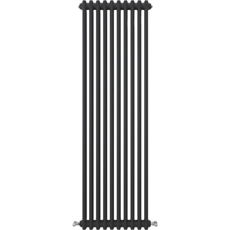 Acezanble Vertical Traditional Cast Iron Style Radiator 1500x470mm 2 Column Black