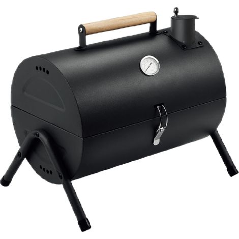 Bc-elec - JY-022-C Barbecue à charbon de bois portable avec fumoir – Grill compact avec cheminée et thermomètre
