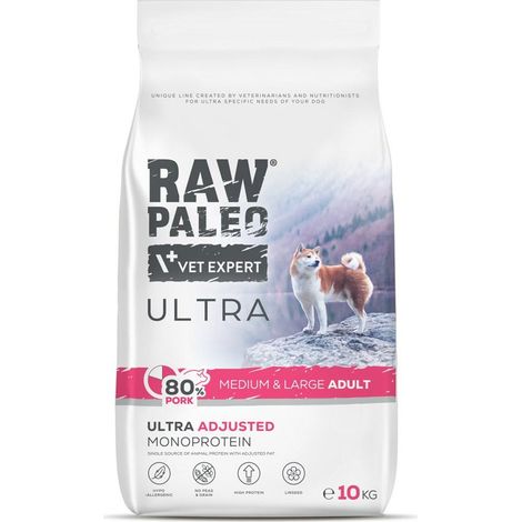 Rohes Paleo Ultra Schweinefleisch, mittelgroß & groß, für Erwachsene, 10 kg