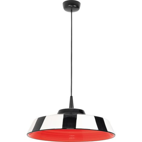 Circus Lampada a Sospensione LED Ceramica Made in Italy Diametro 35 cm Rosso 2700K 8W Dimmerabile TRIAC Design Artigianale Elegante ed Esclusivo