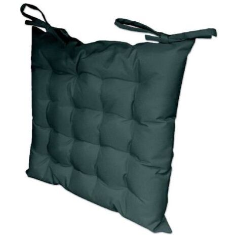 Assise matelassée -   - Modèle   - 40x40 cm - Bleu - Tissu déperlant (1/3)