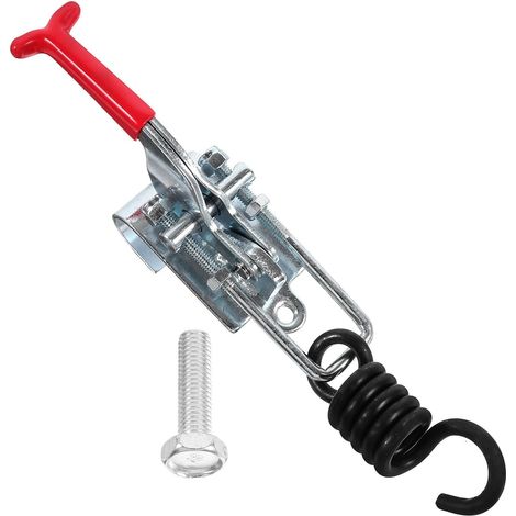 Clip de Verrouillage à Ressort en Acier Inoxydable Rouge, Pince à Bascule Simple à Utiliser Structure Utile pour Serrage Rapide et Fixation Sécurisée Plusieurs styles (1/5)