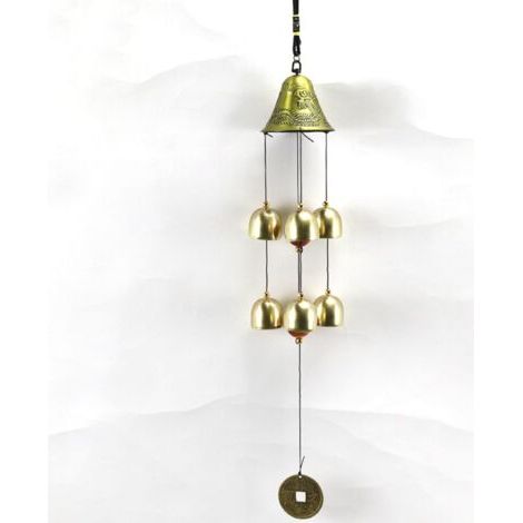 Carillon à vent moderne en métal rotatif pour décoration de la maison (1/5)