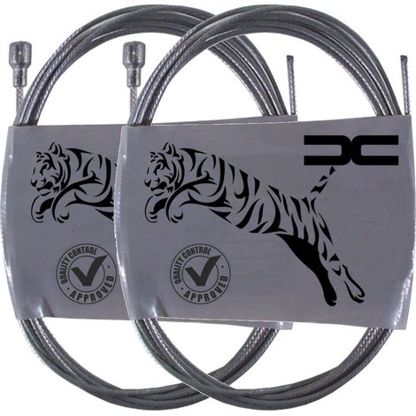 2x Cable souple acier 6x11mm 1.5mm 1.8m universel frein arrière tracteur tondeuse