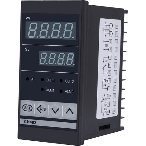 CH402 AC85‑264V Contrôleur de température PID intelligent haute précision Relais thermostat Entrée TC/RTD (1/5)