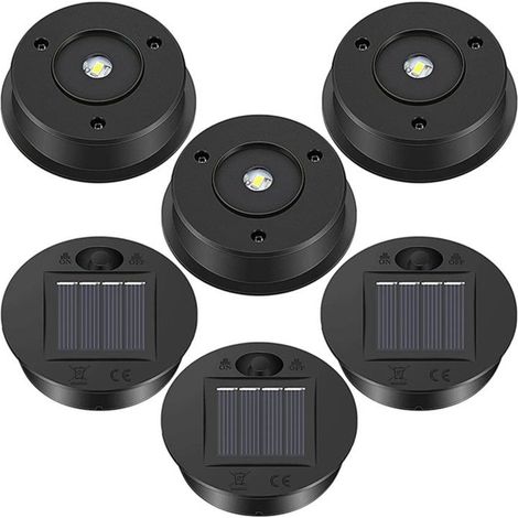 Lot de 6 embouts de rechange décoratifs pour lanternes suspendues d'extérieur à énergie solaire (70 mm). (1/5)