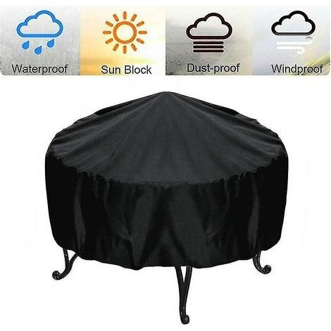 Housse pour barbecue rond, imperméable et résistante, idéale pour les barbecues de jardin. Protection UV et eau, 122 x 45 cm. (1/3)