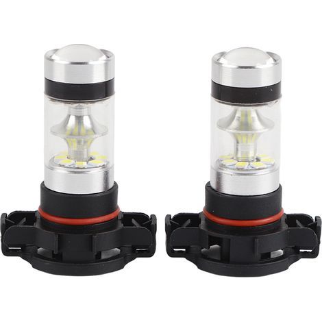 2PCS 1224V 100W 6000K Blanc Voiture Ampoules Antibrouillard LED Lumineux pour Jeep Patriot 20152018 (1/5)