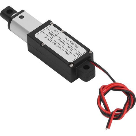 Elektrischer Linear-Mikroaktuator 150 N, Aluminiumlegierung, 15 mm Hub, Mini-Antrieb für die Industrie, 12 V, Schutzart IP60WR (1/5)