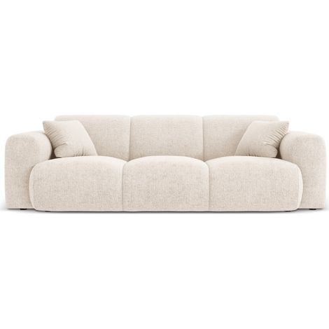 Canapé 3 places en chenille beige clair (1/5)