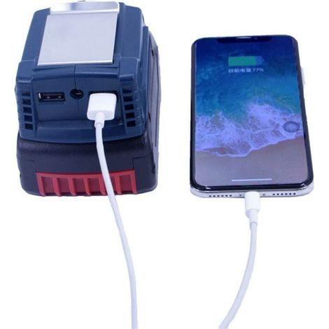 USB-Adapter für Bosch Gaa18-24 mit Kontrollleuchte für 14,4–18 V (1/4)