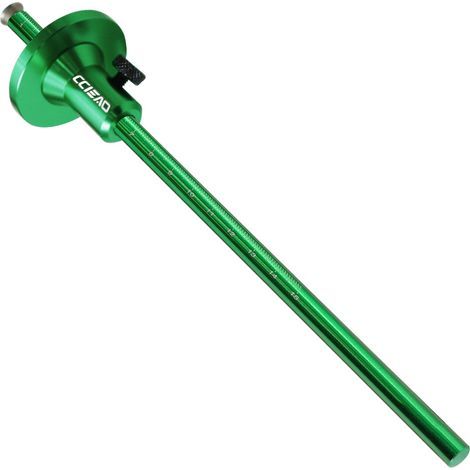 Outil à tracer pour le travail du bois Vert, longueur 22,4 cm 1 x outil à tracer à mortaise de type lame métrique/impérial Outil à tracer parallèle (1/5)
