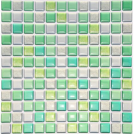 Autocollant mural 3D adhésif carreau DIY cuisine salle de bain décoration murale papier peint yjc0020 (1/5)