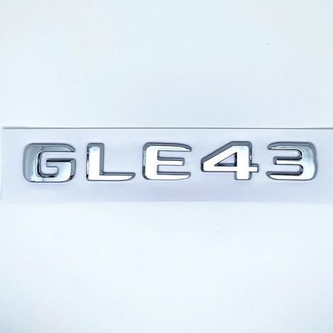 (GLE43 argenté) - Logo autocollant GLEV8 Biturbo 4matic+ pour voiture, côté coffre arrière, W166 W167 (1/5)