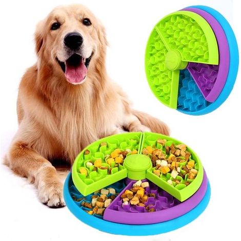 Fressnapf mit Anti-Fress-Funktion – Leckmatte – Hundespielzeug – 3-lagig – Spülmaschinenfest – Hundenapf – Fressnapf mit Anti-Fress-Funktion