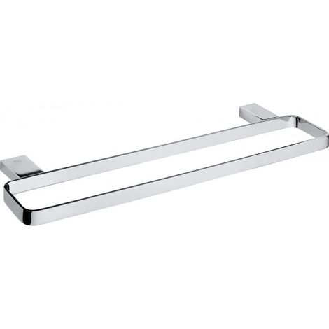 Porte serviette double VIA en chrome 50 x2 x13,2 cm (1/5)