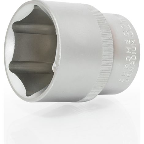 Bussola corta da 1/2'' a 6 punte satinata 12 mm - E-401-1012 (1/3)