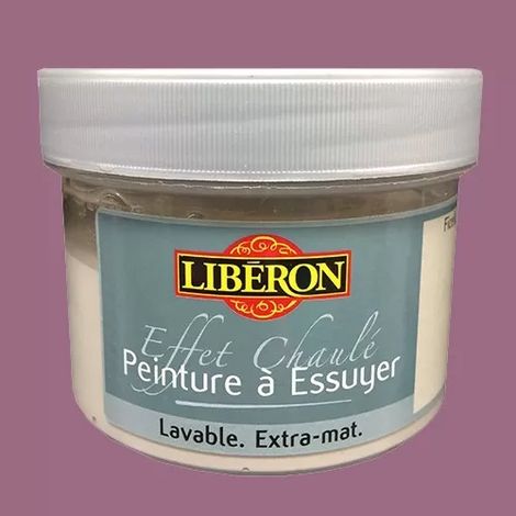 Peinture effet chaulé à essuyer 0,25L – Couleur figue – Aspect extra-mat pour décoration meubles – Enrichie en éléments minéraux – Liberon (1/2)