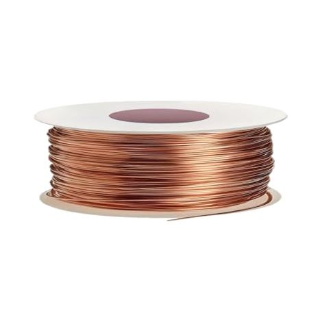 Fil de Cuivre Pure T2 Ø1mm Longueur 20m pour le Jardinage, la Culture de Plantes et de Légumes, la Culture électrique Fil Cuivre Pur pour Soudure, Appareil, solénoïde, Artisanat, Expérience (1/4)