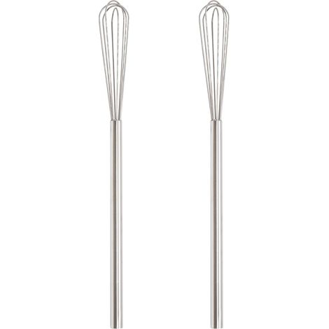 [MAI USATO]Confezione da 2 mini fruste per salsa in acciaio inossidabile 304 da 10", grandi, grandi (1/5)