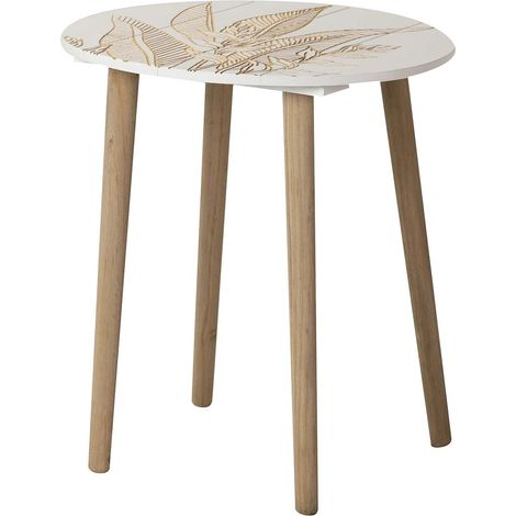 Table d'appoint en bois, dimensions 45 x 45 x 50 cm (1/2)
