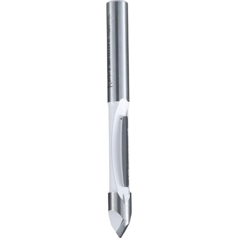 Makita Ausstech- und Kopierfräser Ø 6 mm Schaft Ø 6,35 mm Fräser 19 mm Arbeitslänge 65 mm Gesamtlänge D-47771 (1/4)